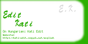 edit kati business card